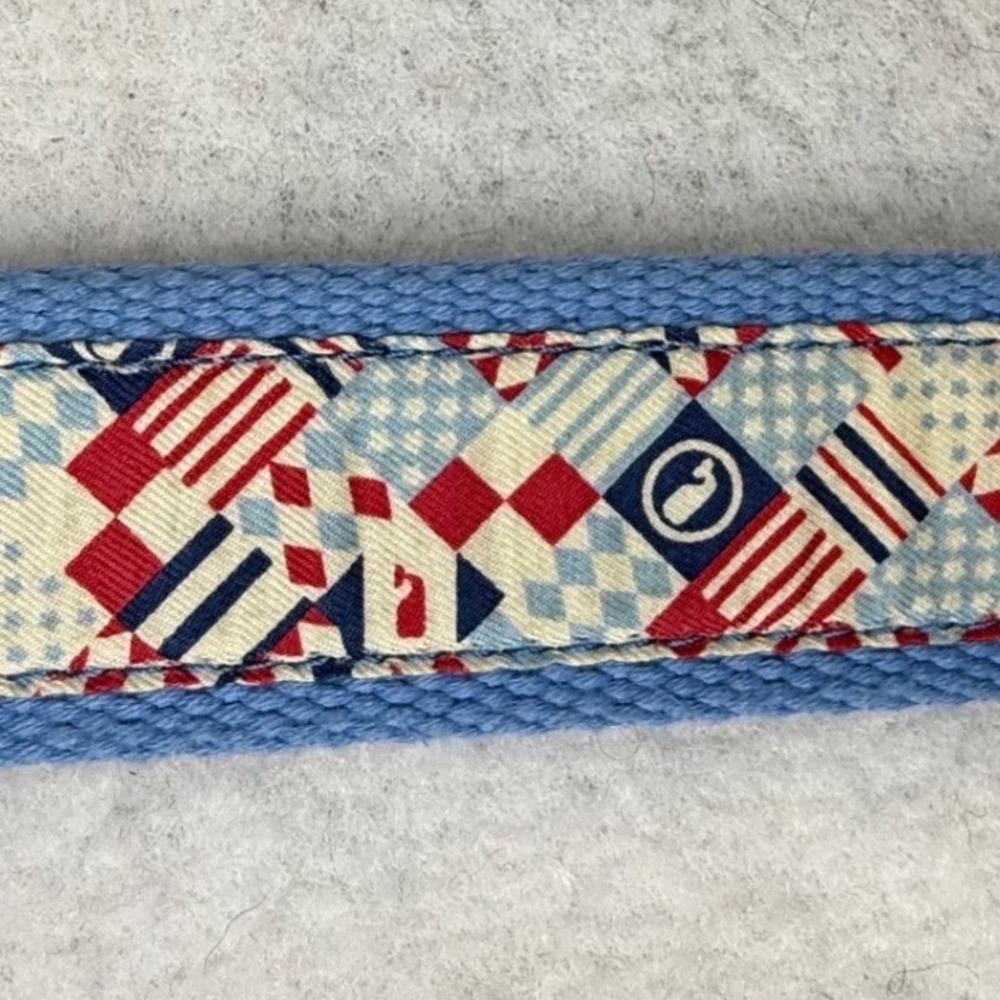 Vineyard Vines Kentucky Derby 145th Mens Size 30 Canvas‎ Leather Belt Nautical